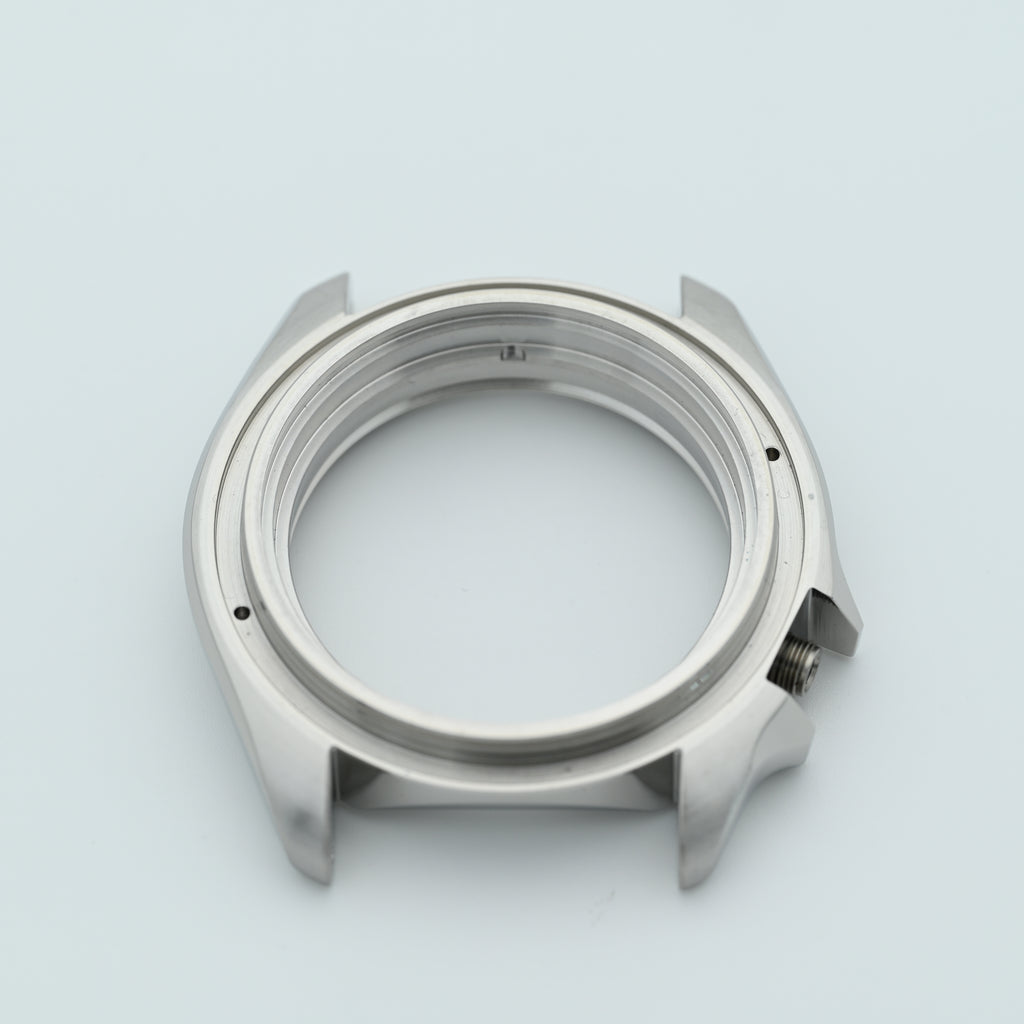 Silver SKX Style Polished Case with Case Back - CAS001
