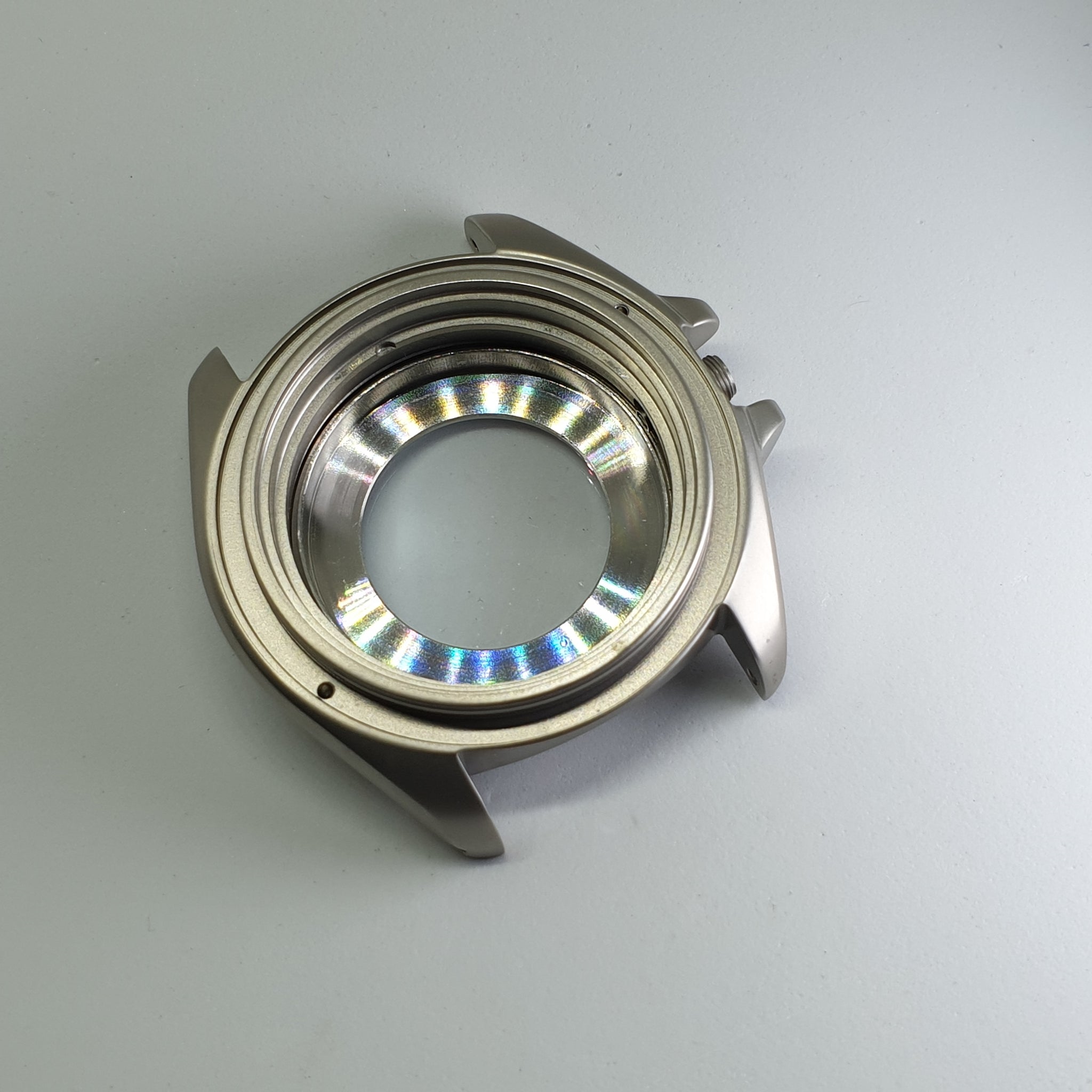 CAS003 SKX 3:00 Silver Sandblasted Case with Case Back – Mod Mode