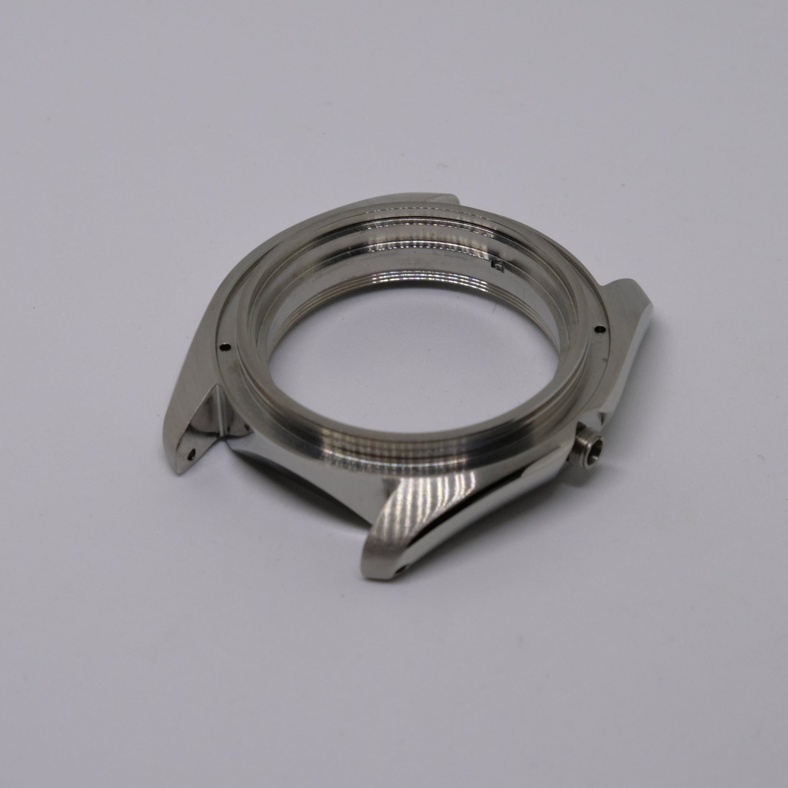 Silver 3o'clock NCG Polished Case with Case Back - CAS005