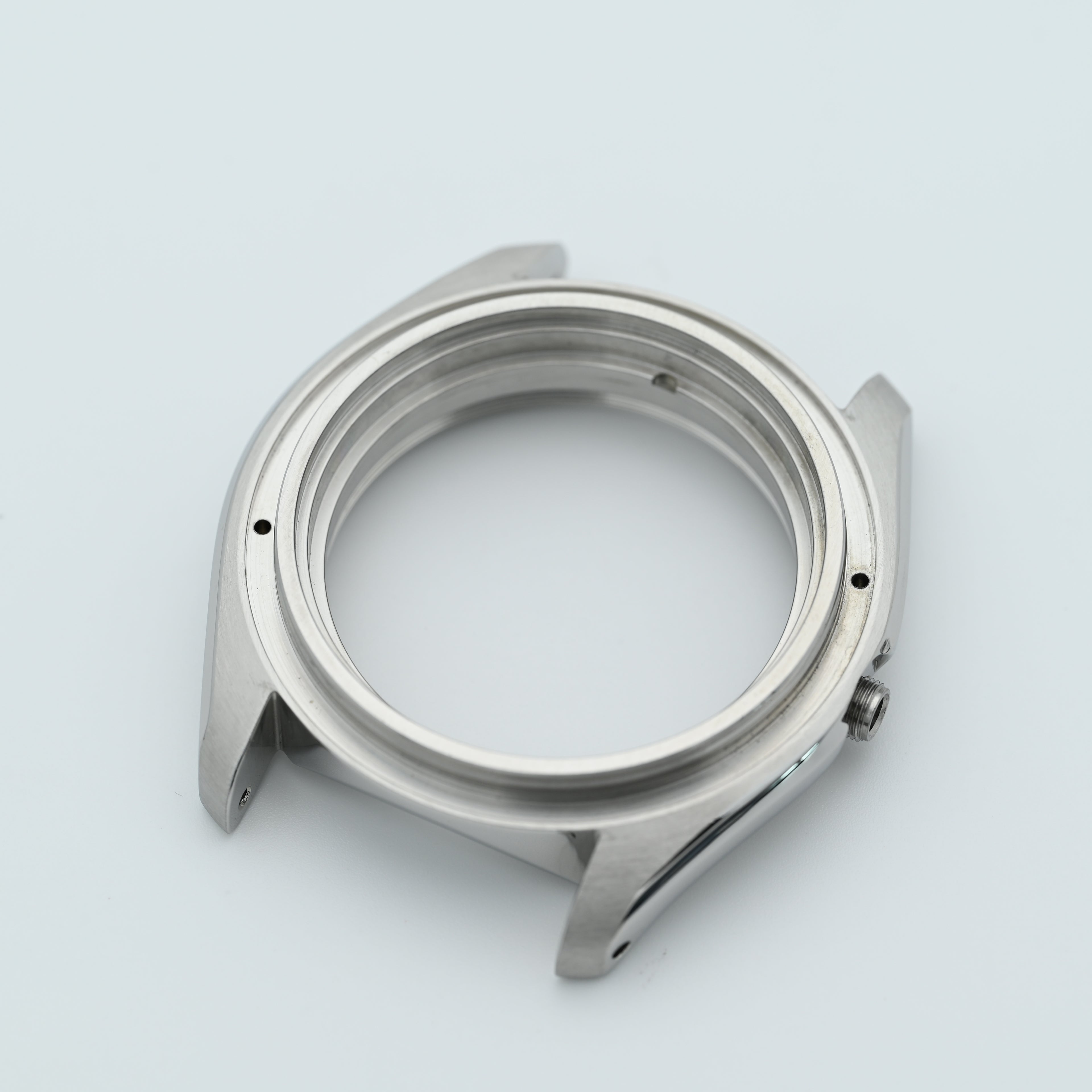 Silver 3o'clock NCG Polished Case with Case Back - CAS005