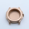 Matte Rose Gold Nautilus-style Conversion Case Set for Seiko Mods - CAS010