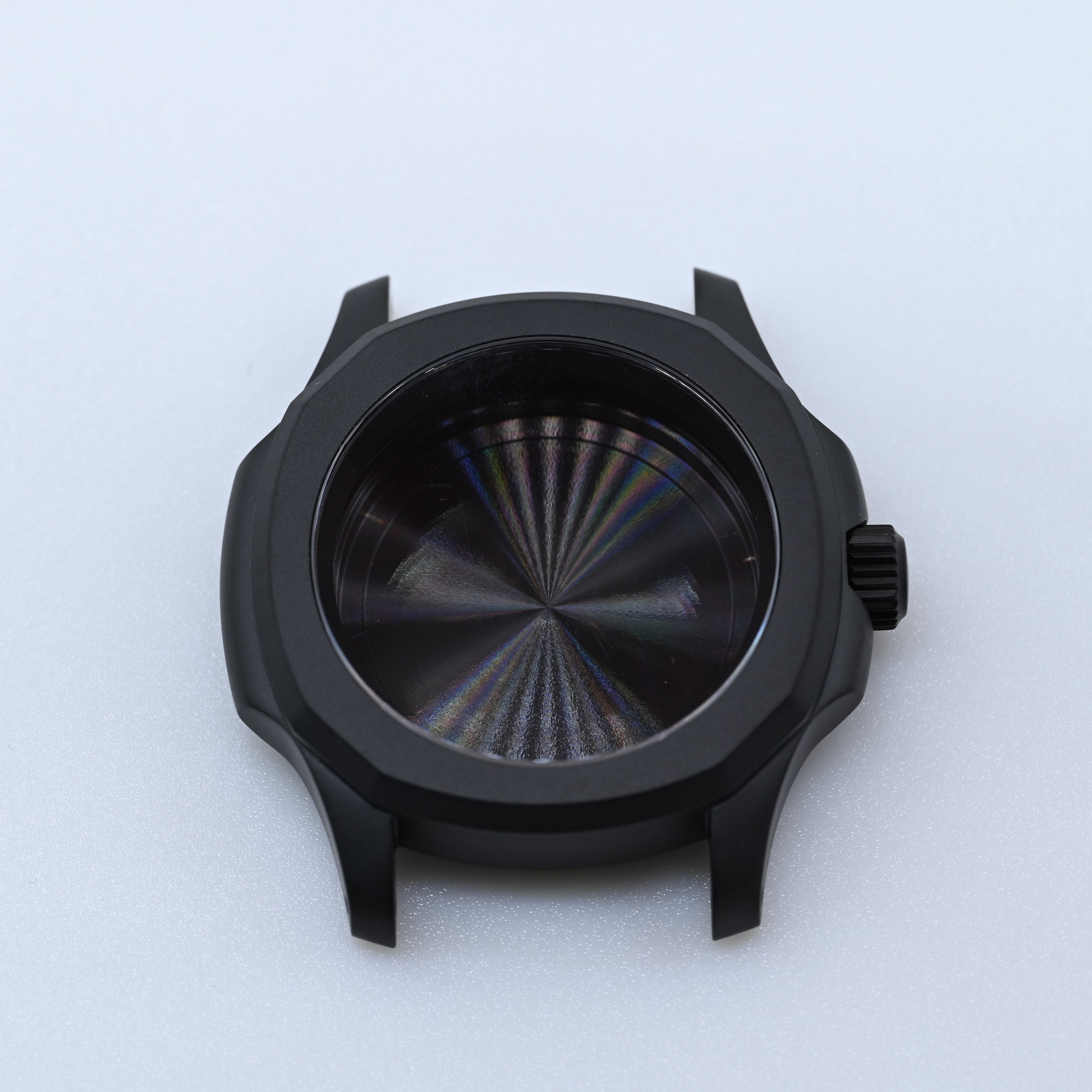 PVD Matte Black Nautilus-style Conversion Case Set for Seiko Mods - CAS010