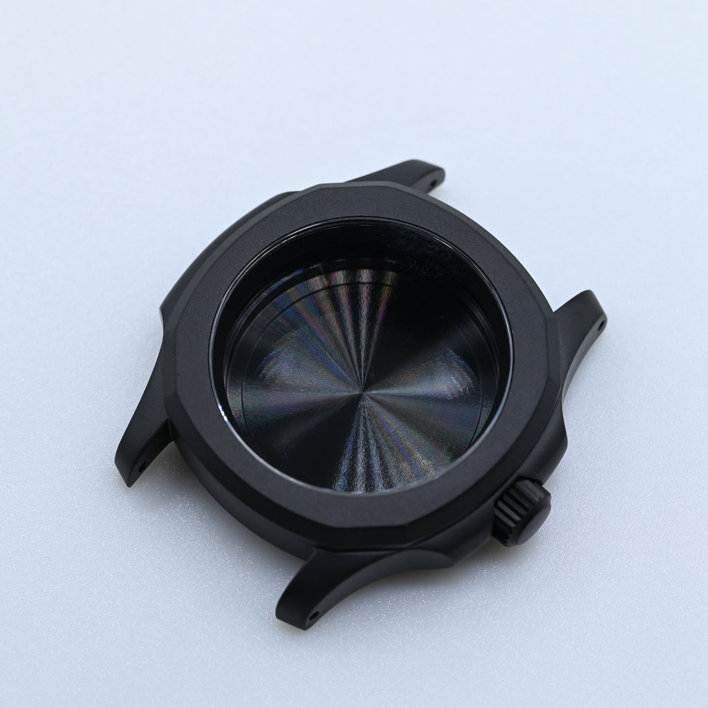 PVD Matte Black Nautilus-style Conversion Case Set for Seiko Mods - CAS010