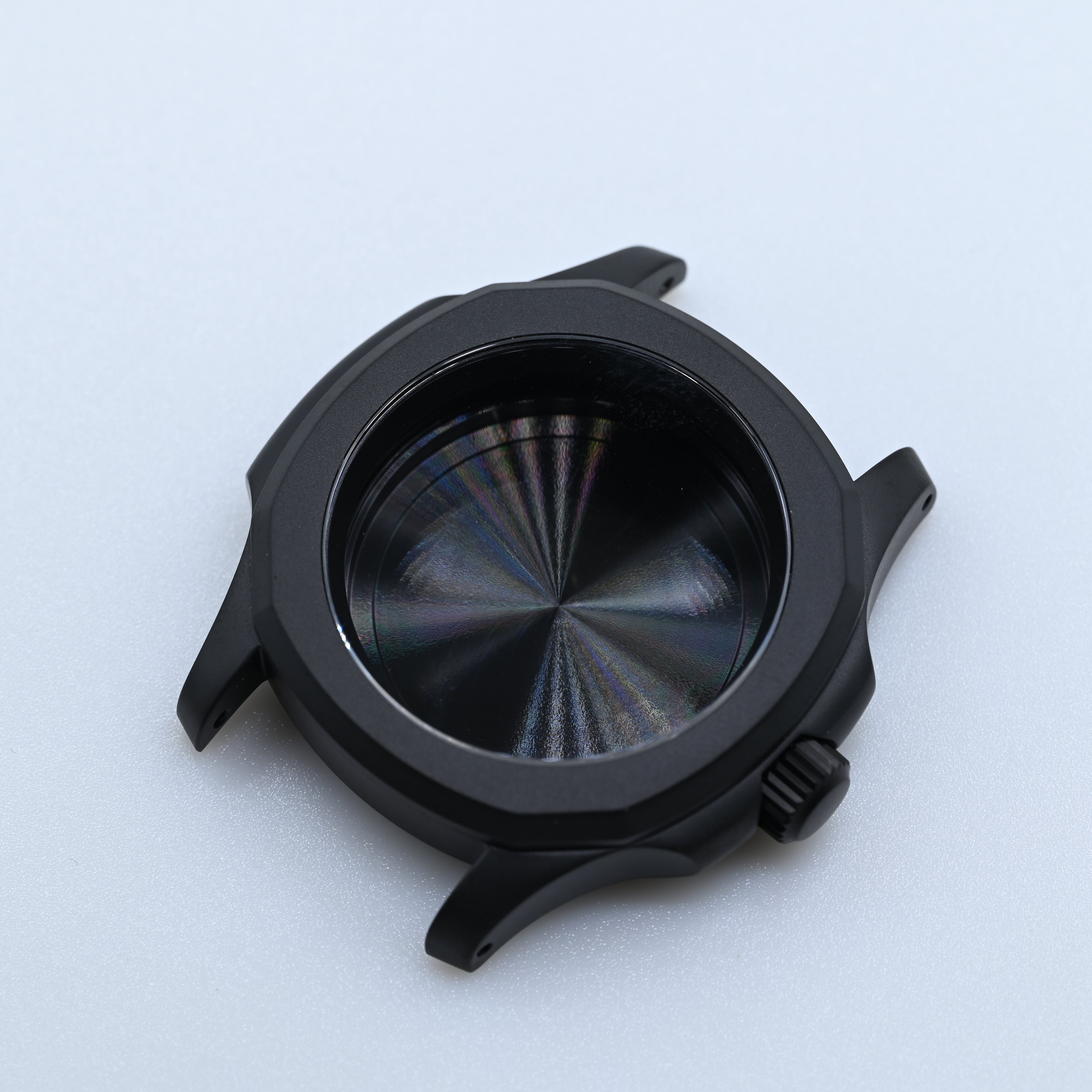 PVD Matte Black Nautilus-style Conversion Case Set for Seiko Mods - CAS010