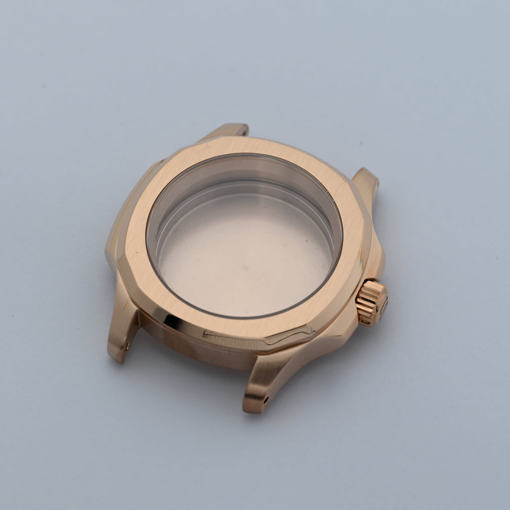 Rose Gold Nautilus-style Conversion Case Set for Seiko Mods - CAS010