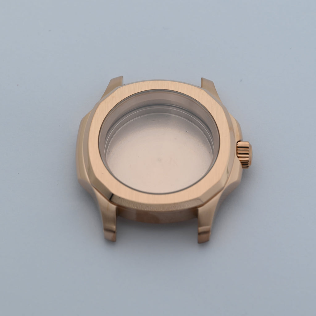 Rose Gold Nautilus-style Conversion Case Set for Seiko Mods - CAS010