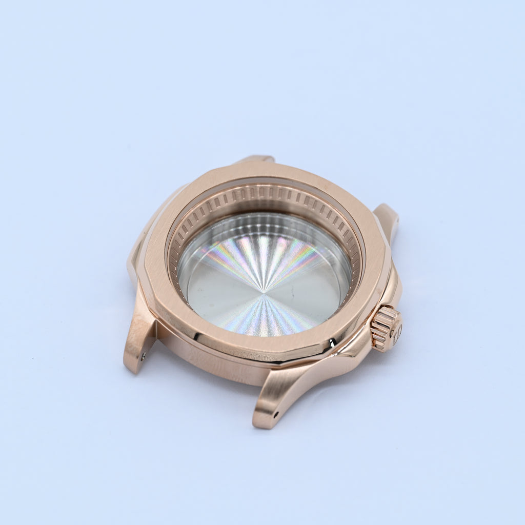 Rose Gold Nautilus-style Conversion Case Set (V2.0) for Seiko Mods - CAS010