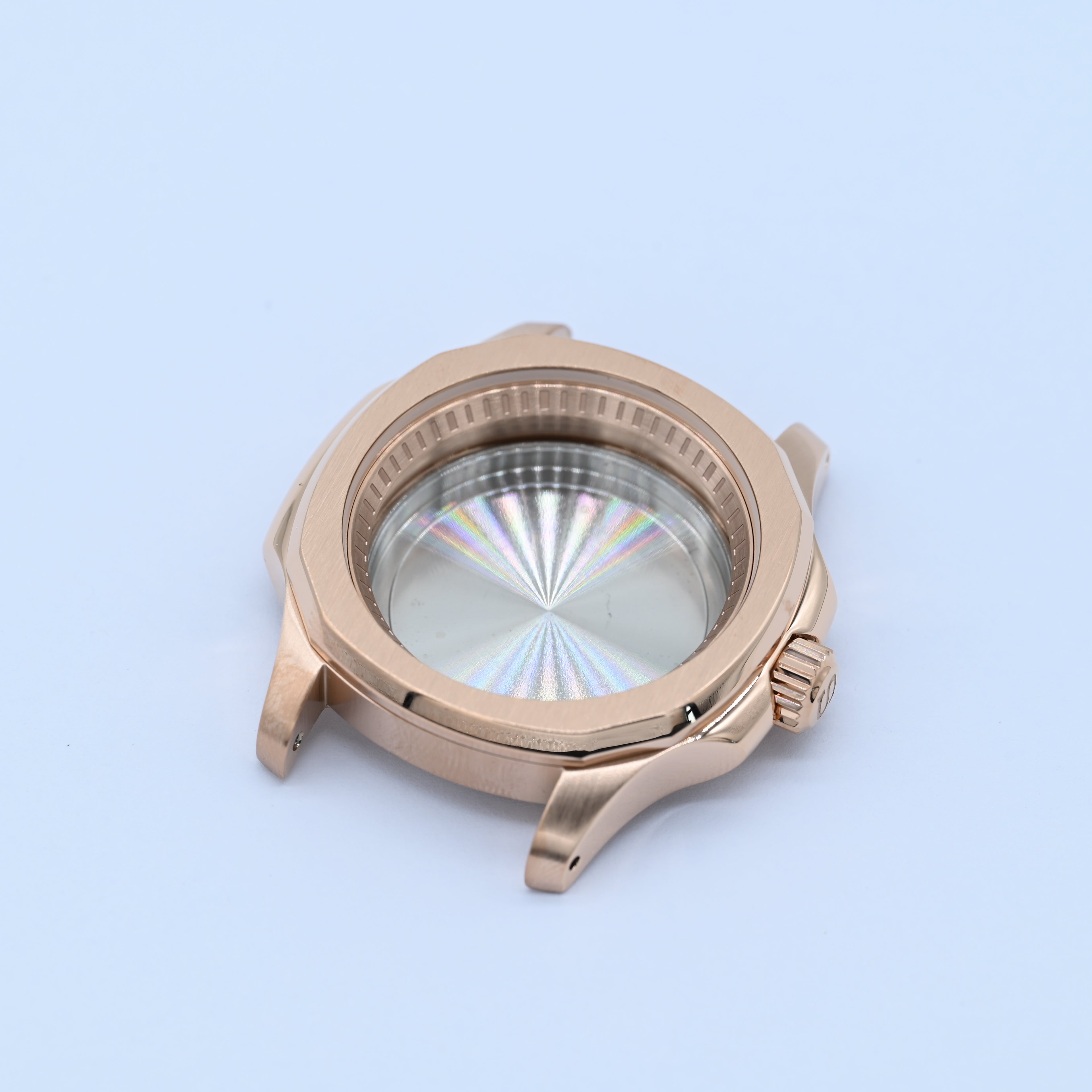 Rose Gold Nautilus-style Conversion Case Set (V2.0) for Seiko Mods - CAS010