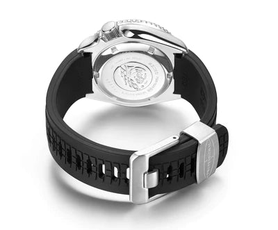 Crafter Blue Curved End Rubber Strap for Seiko SKX 5KX (CB11