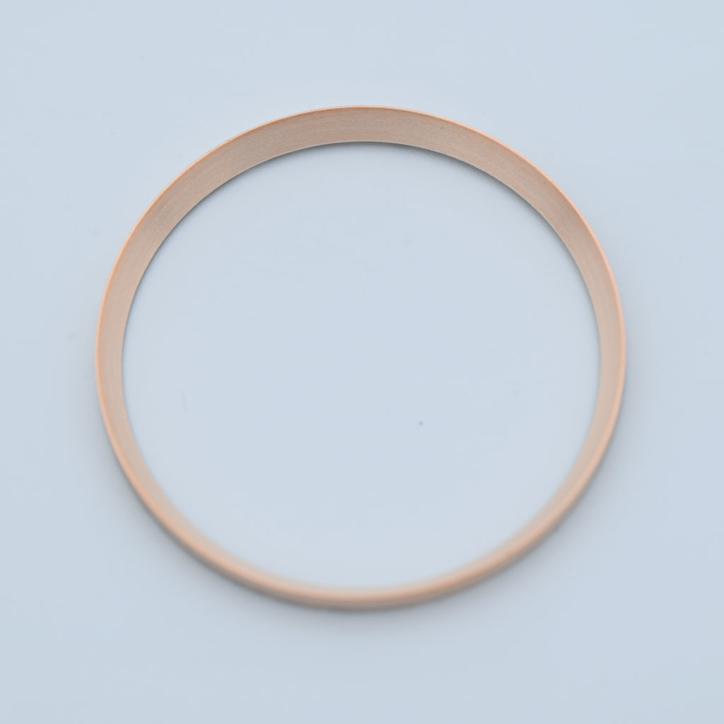 CHR007 Brushed Rose Gold Brass Chapter Ring for SKX007 / SKX009 / SRPD