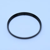 CHR008 Brushed Black with Engraved Markers Brass Chapter Ring for SKX007 / SKX009 / SRPD