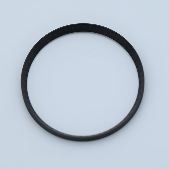 CHR008 Brushed Black with Engraved Markers Brass Chapter Ring for SKX007 / SKX009 / SRPD