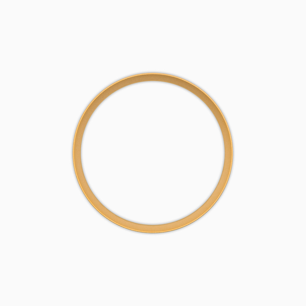 CHR011 Satin Gold Matte Chapter Ring for SKX007 / SKX009 / SRPD