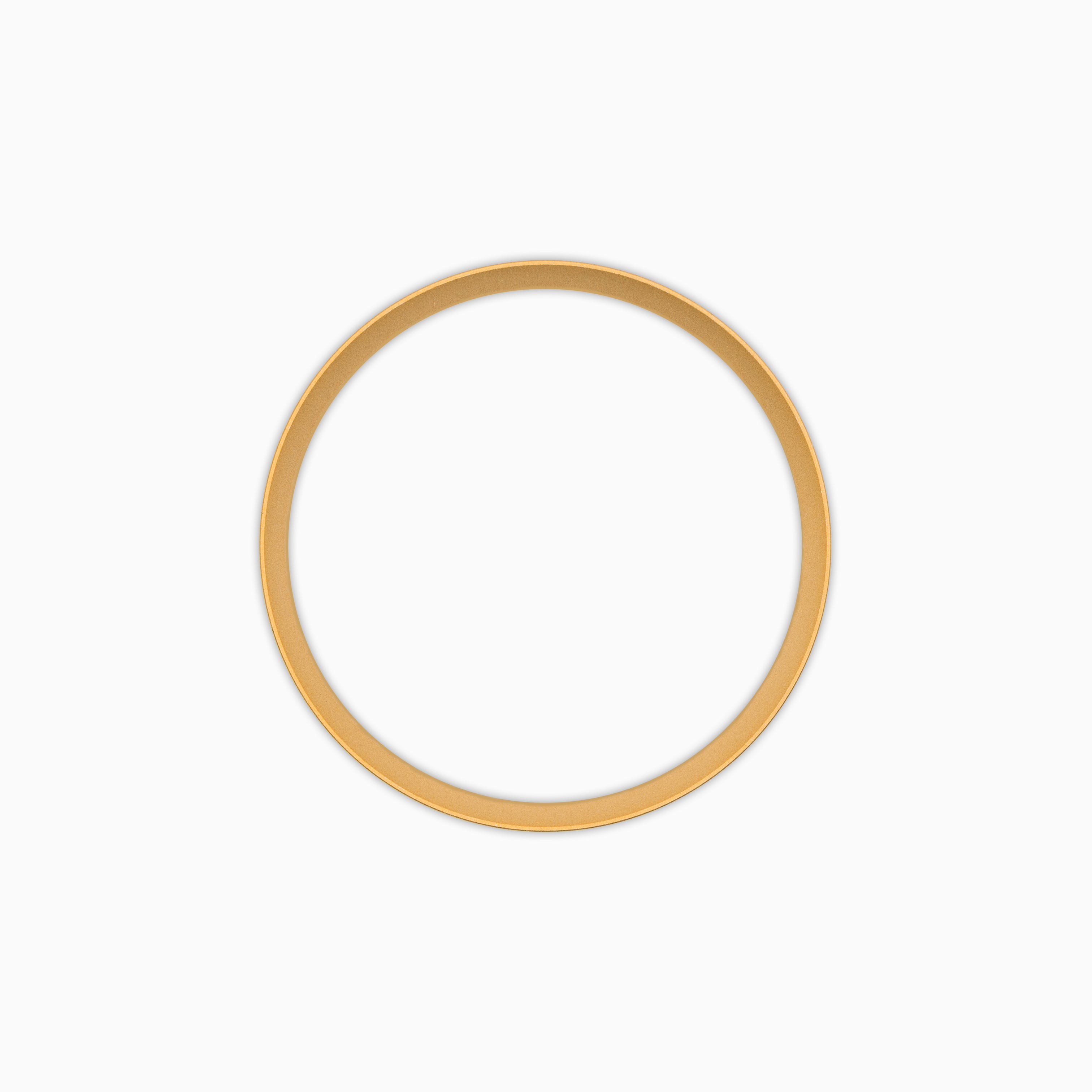 CHR011 Satin Gold Matte Chapter Ring for SKX007 / SKX009 / SRPD
