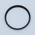CHR015 Black with Orange Markers Chapter Ring for SKX007 / SKX009 / SRPD