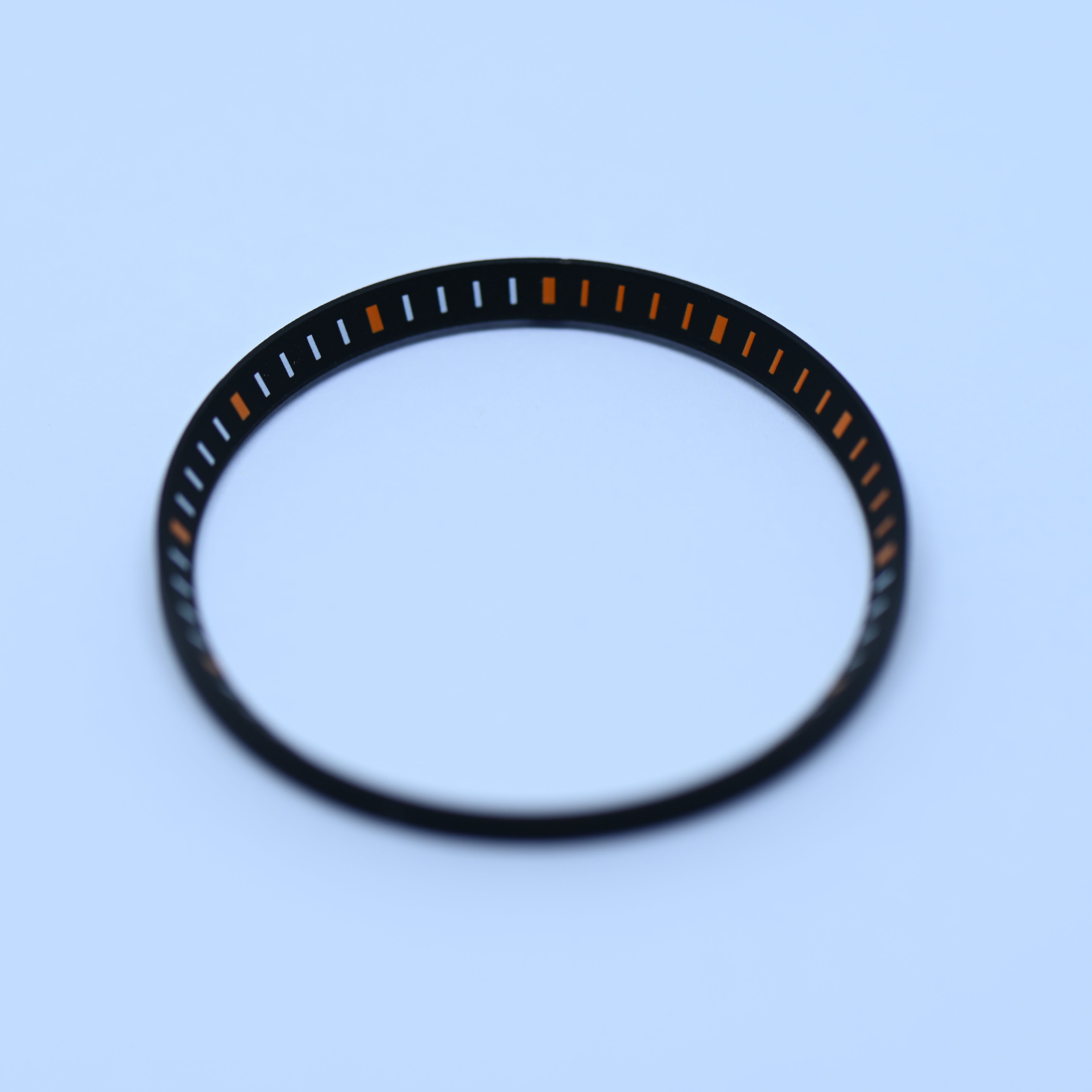 CHR015 Black with Orange Markers Chapter Ring for SKX007 / SKX009 / SRPD