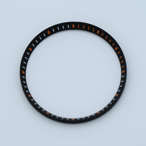 CHR015 Black with Orange Markers Chapter Ring for SKX007 / SKX009 / SRPD