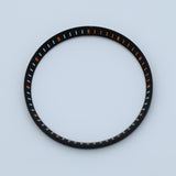 CHR015 Black with Orange Markers Chapter Ring for SKX007 / SKX009 / SRPD