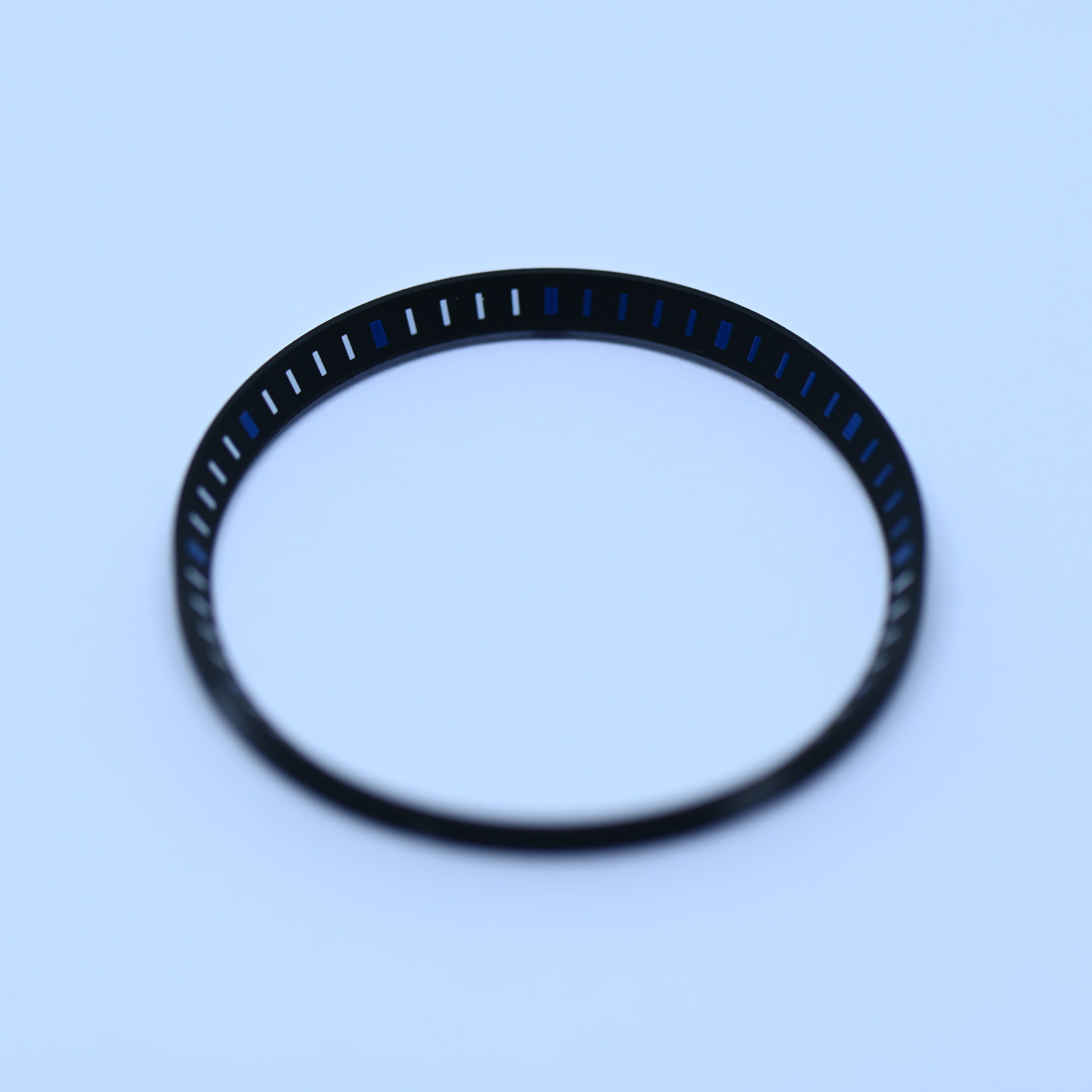 CHR016 Black with Blue Markers Chapter Ring for SKX007 / SKX009 / SRPD
