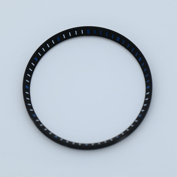 CHR016 Black with Blue Markers Chapter Ring for SKX007 / SKX009 / SRPD