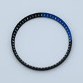 CHR020 Black with Blue Quadrant Chapter Ring for SKX007 / SKX009 / SRPD