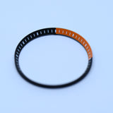 CHR021 Black with Orange Quadrant Chapter Ring for SKX007 / SKX009 / SRPD