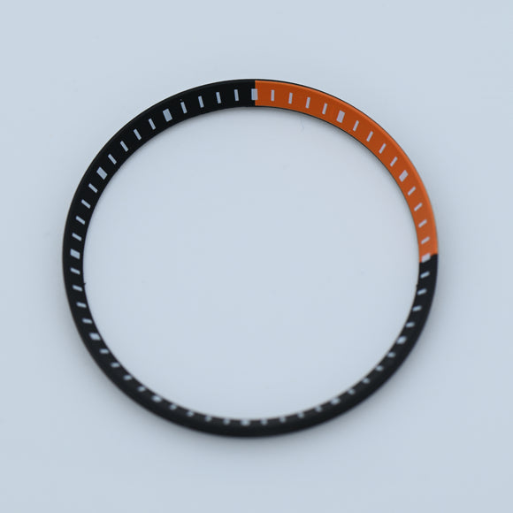 CHR021 Black with Orange Quadrant Chapter Ring for SKX007 / SKX009 / SRPD