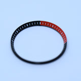CHR022 Black with Red Quadrant Chapter Ring for SKX007 / SKX009 / SRPD