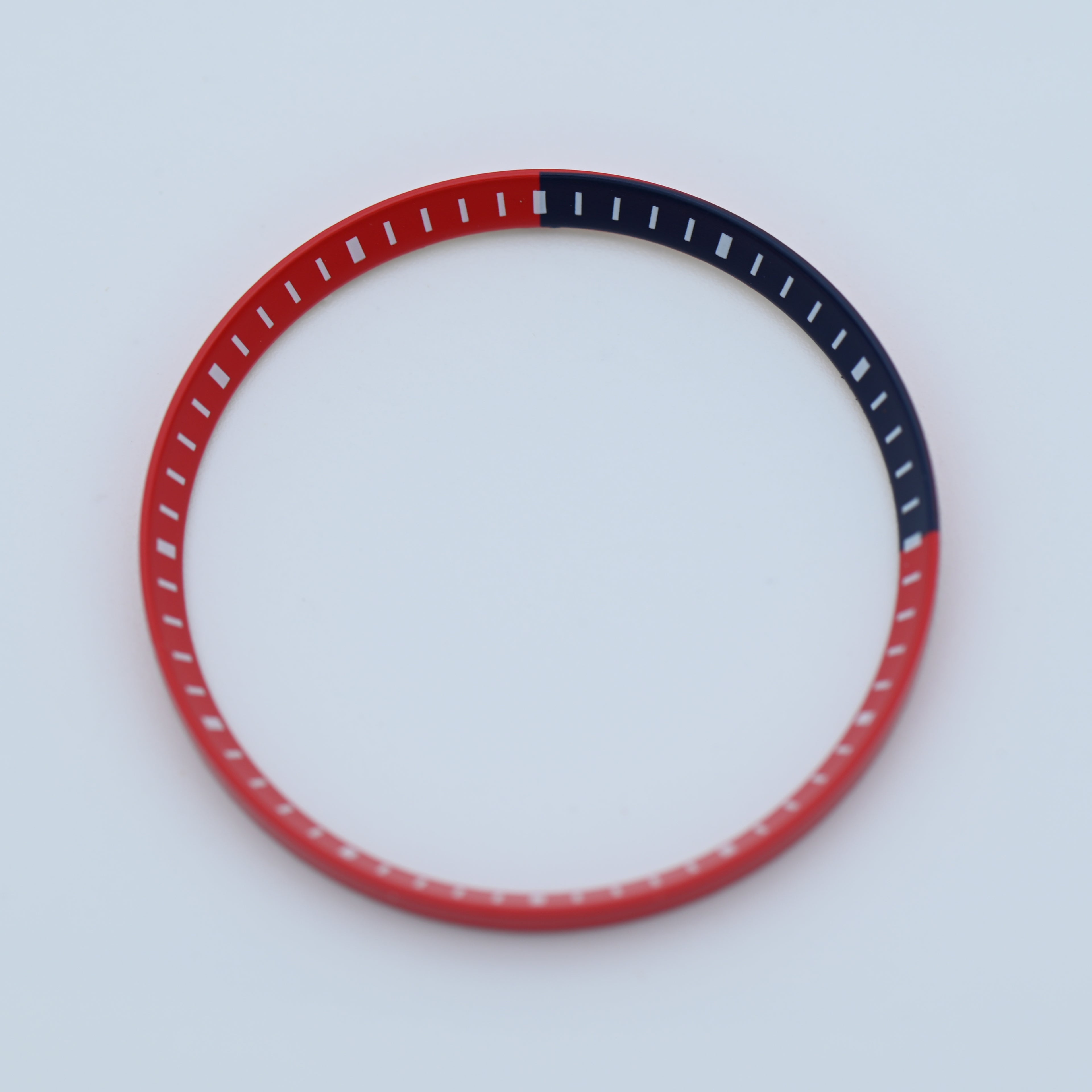CHR023 Red with Blue Quadrant Quadrant Chapter Ring for SKX007 / SKX009 / SRPD