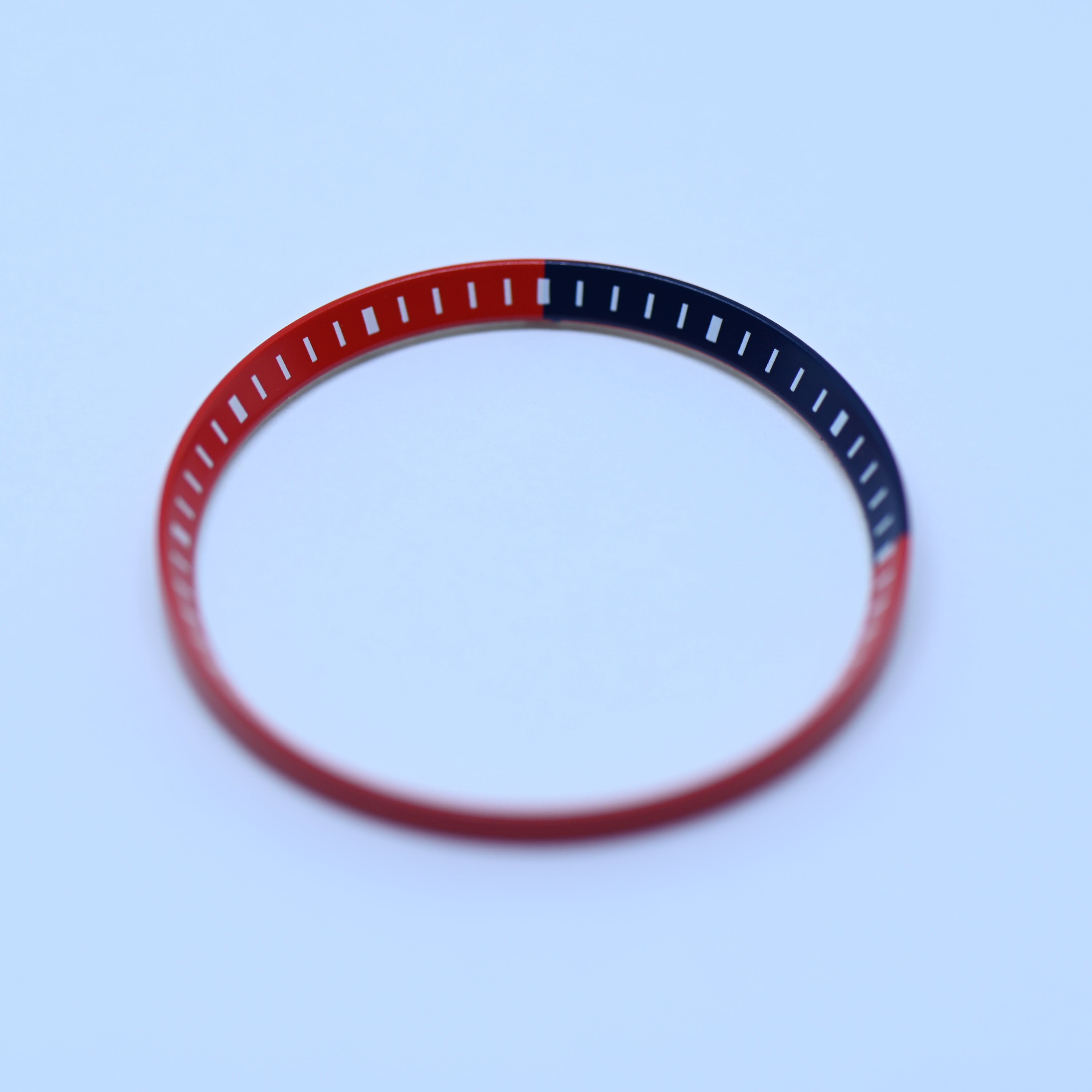 CHR023 Red with Blue Quadrant Quadrant Chapter Ring for SKX007 / SKX009 / SRPD