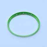 CHR024 Lime Green with White Markers Chapter Ring for SKX007 / SKX009 / SRPD