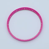 CHR025 Metallic Pink with White Markers Chapter Ring for SKX007 / SKX009 / SRPD
