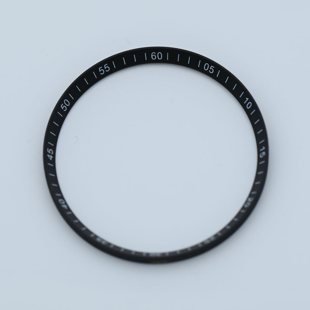 CHR027 Black with White Numerals Chapter Ring for SKX007 / SKX009 / SRPD