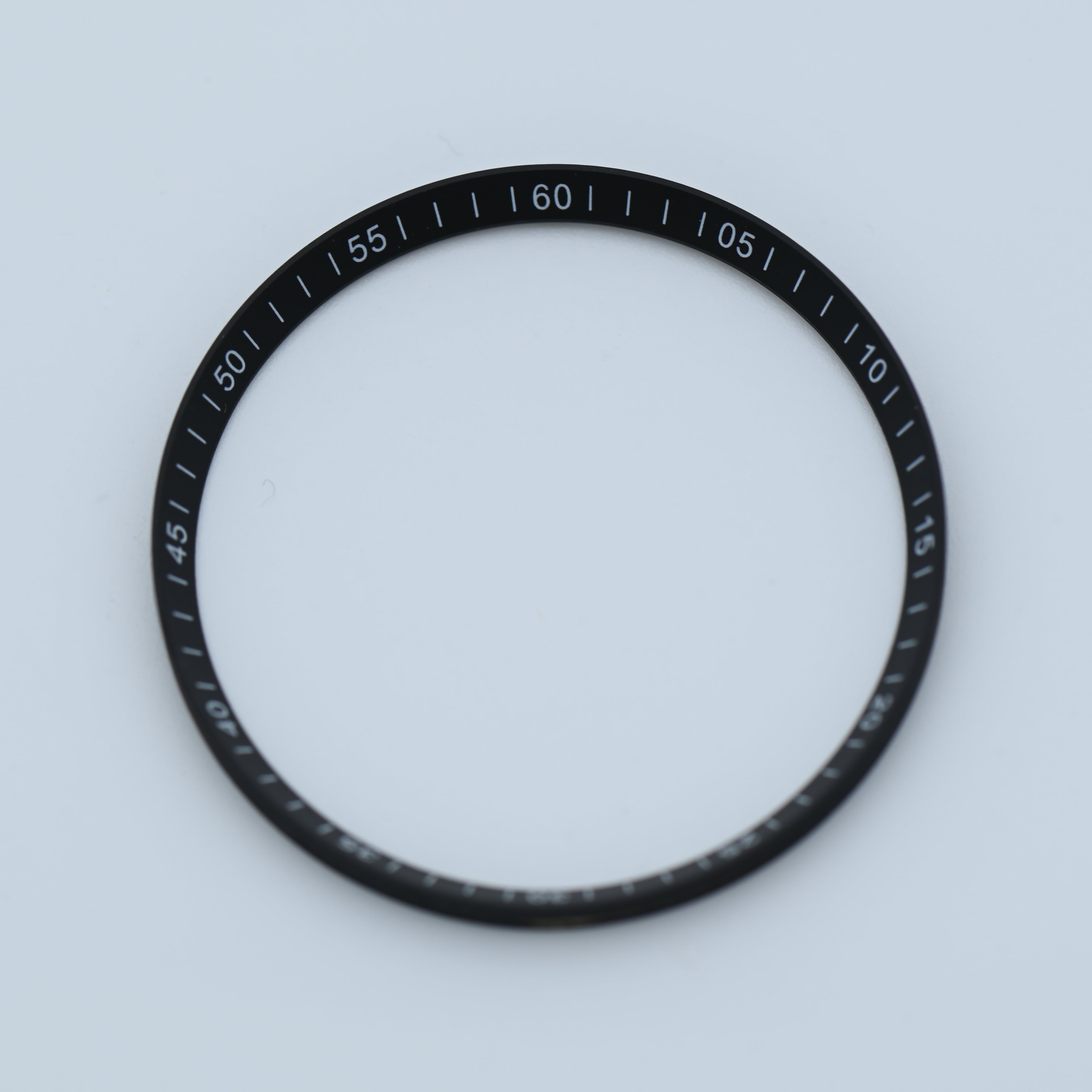 CHR027 Black with White Numerals Chapter Ring for SKX007 / SKX009 / SRPD