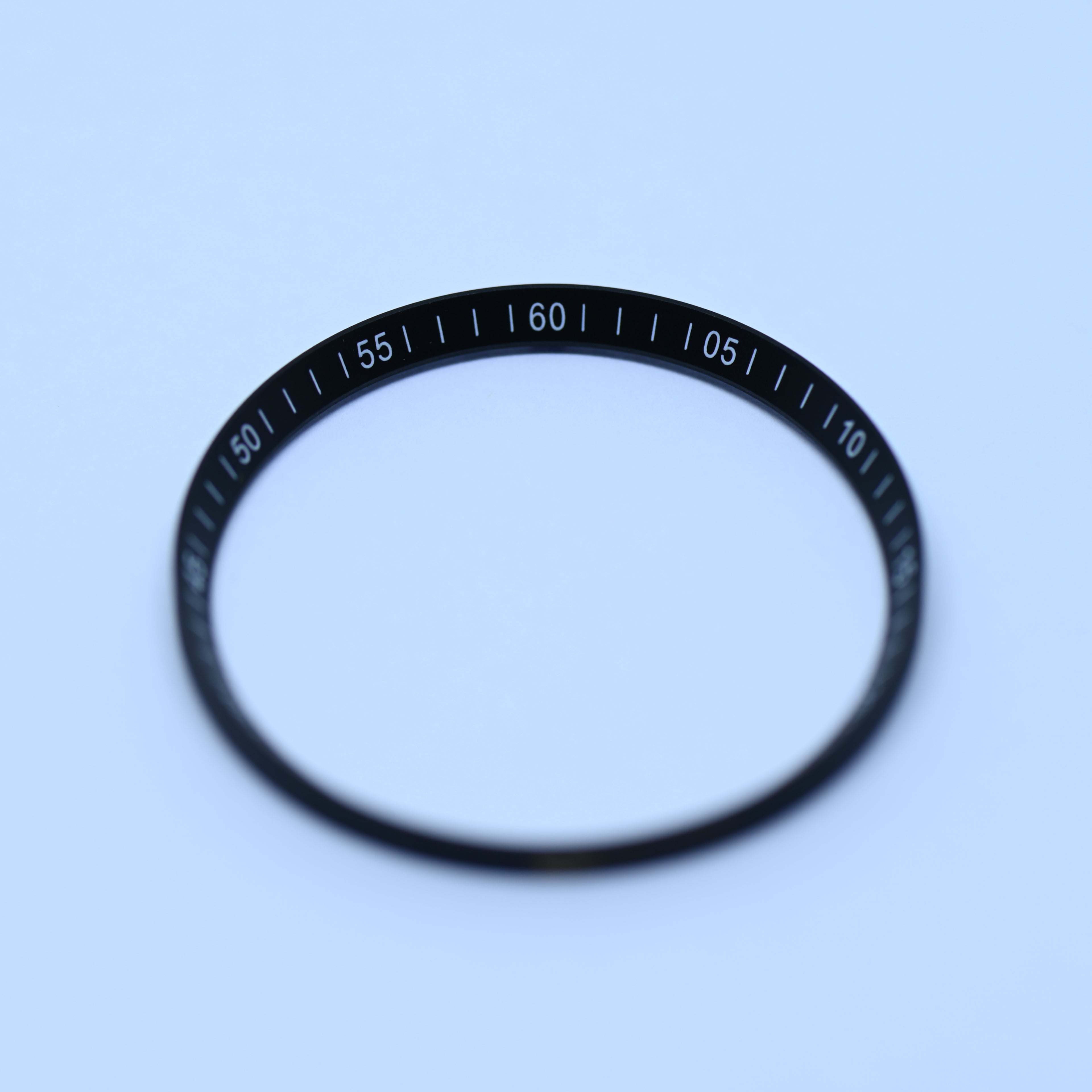 CHR027 Black with White Numerals Chapter Ring for SKX007 / SKX009 / SRPD