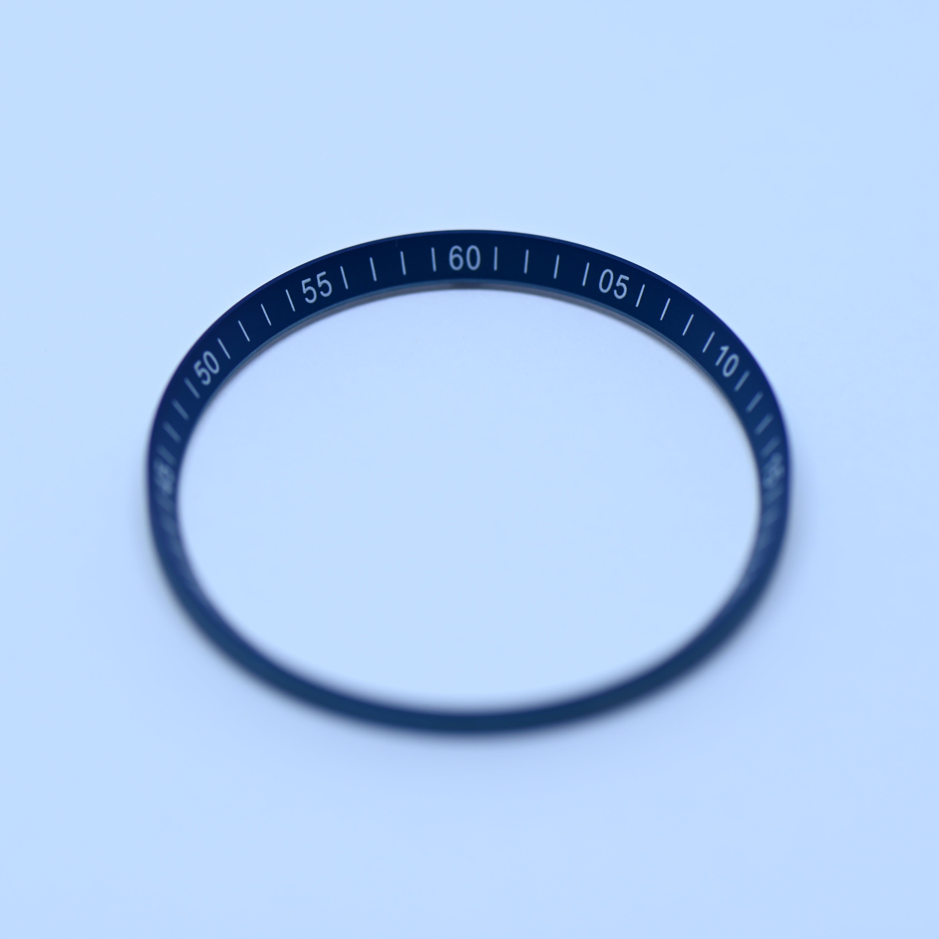 CHR028 Blue with White Numerals Chapter Ring for SKX007 / SKX009 / SRPD