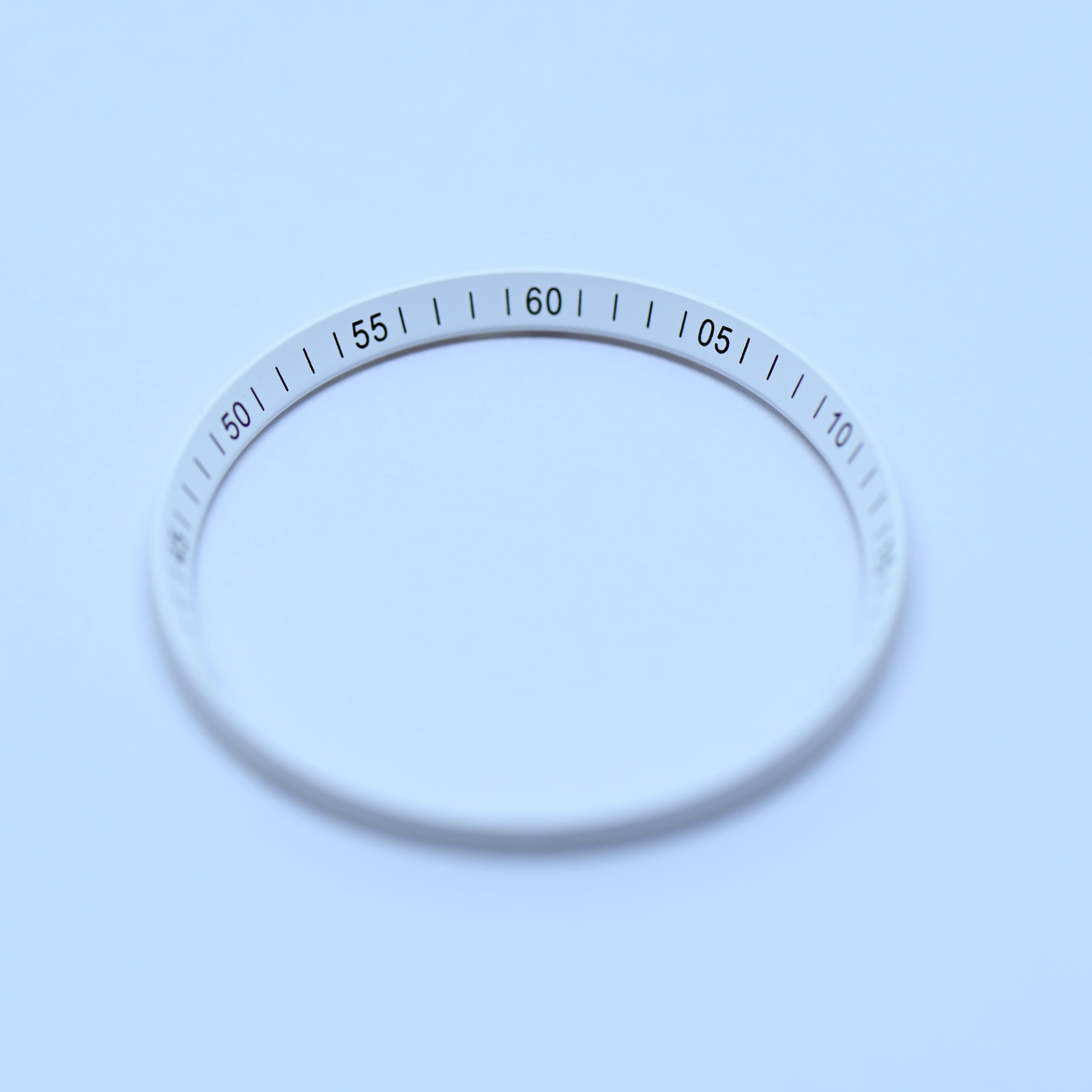 CHR029 White with Black Numerals Chapter Ring for SKX007 / SKX009 / SRPD