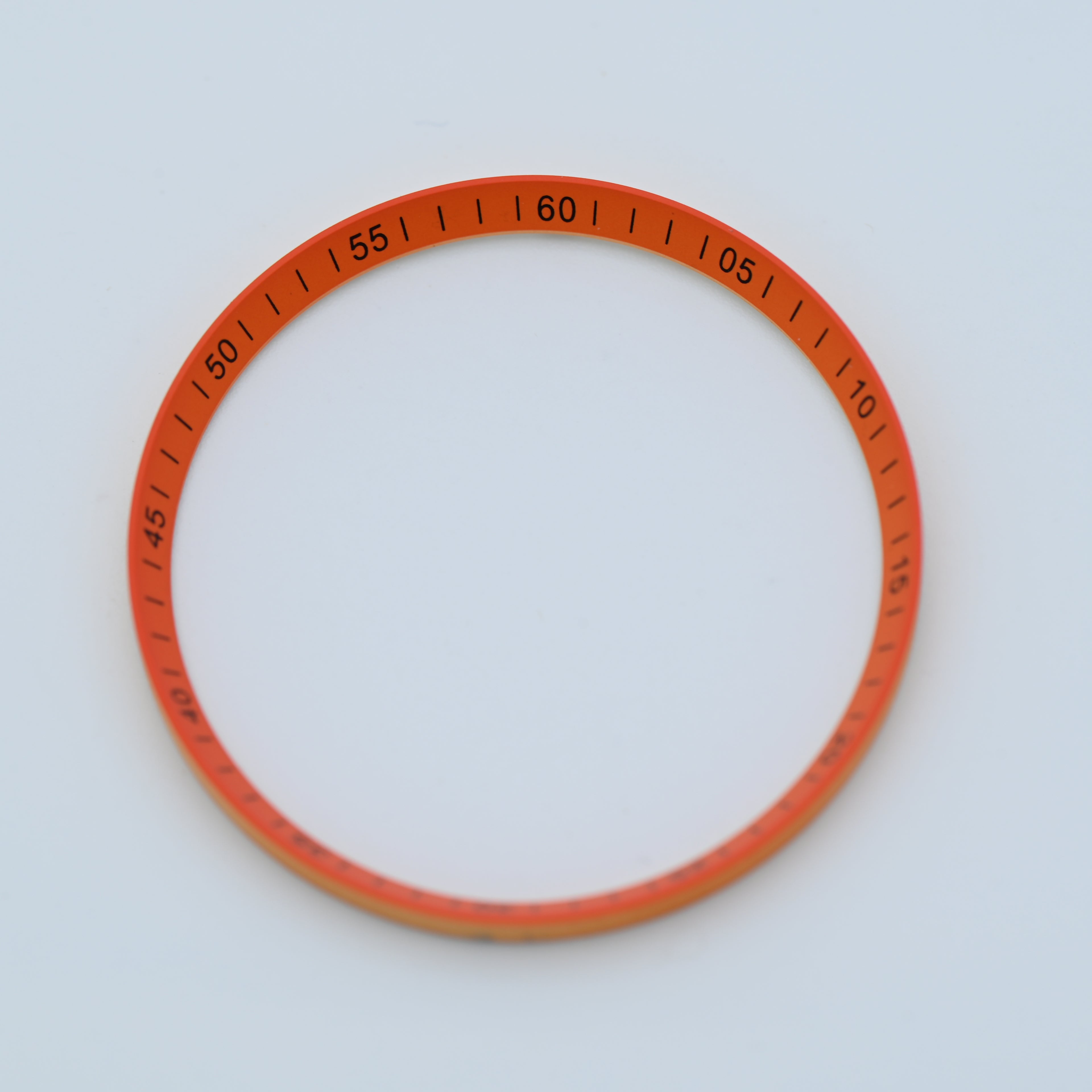 CHR030 Orange with Black Numerals Chapter Ring for SKX007 / SKX009 / SRPD