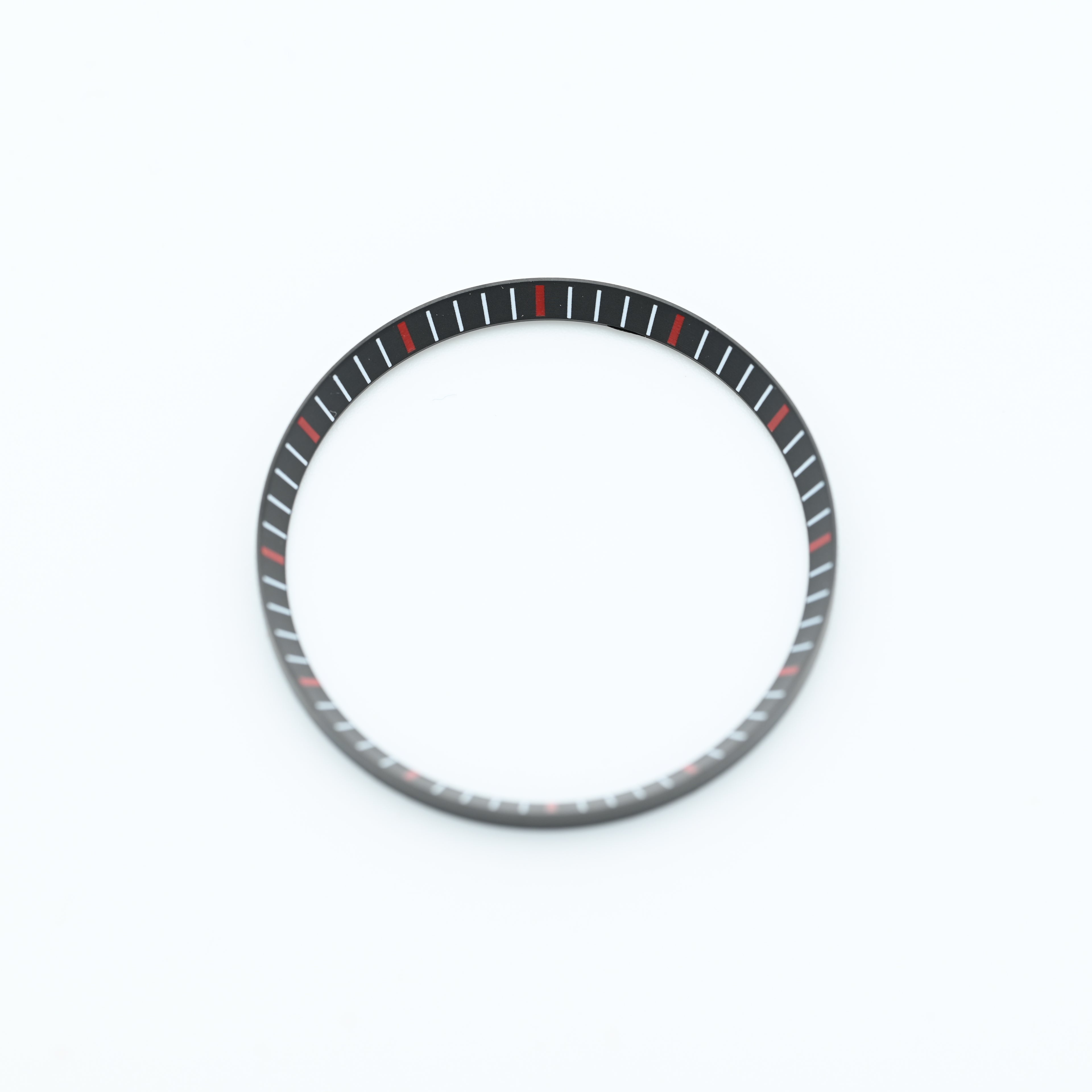 CHR031 Black with Red Markers Chapter Ring for SKX007 / SKX009 / SRPD
