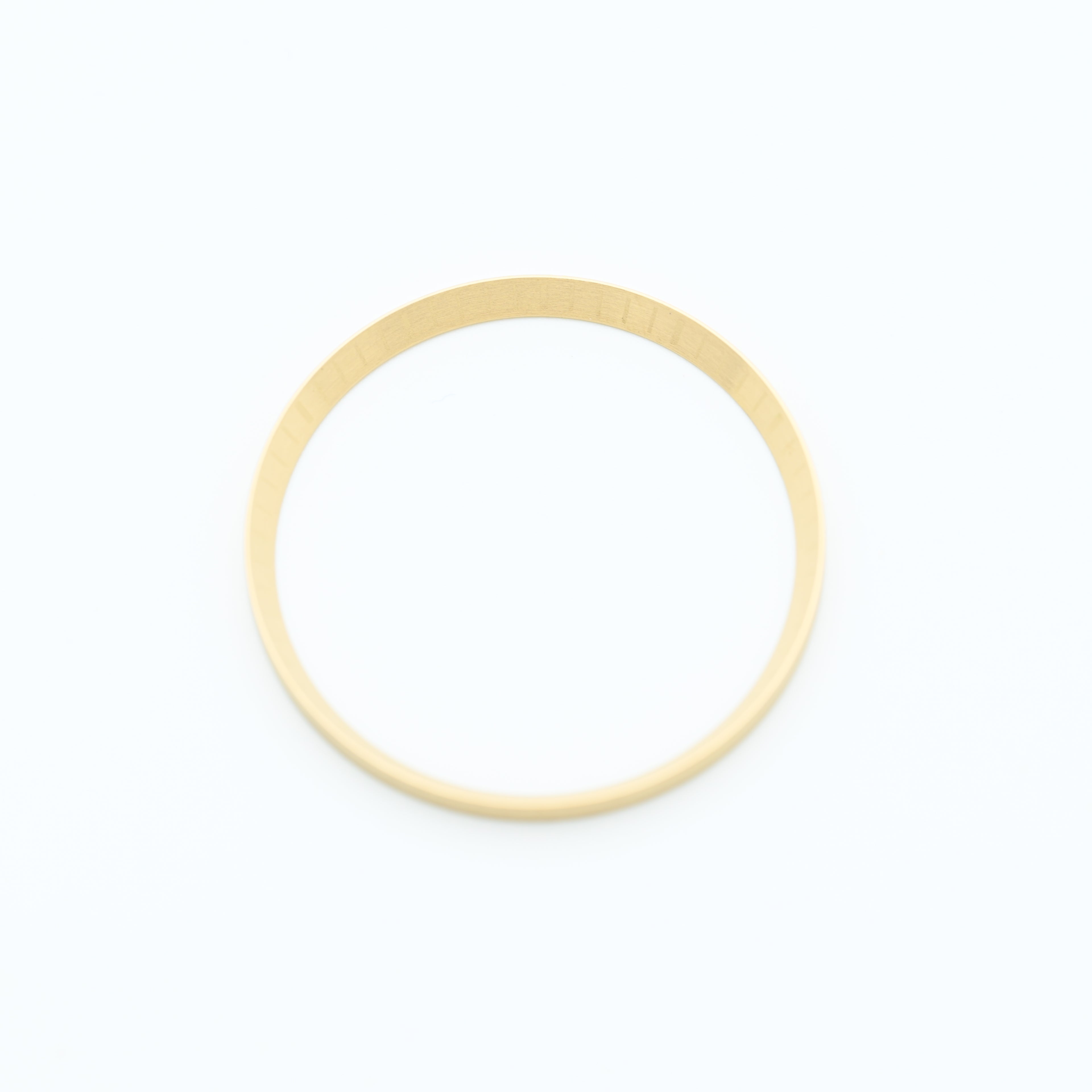 CHR033 Brushed Gold with Engraved Markers Chapter Ring for SKX007 / SKX009 / SRPD