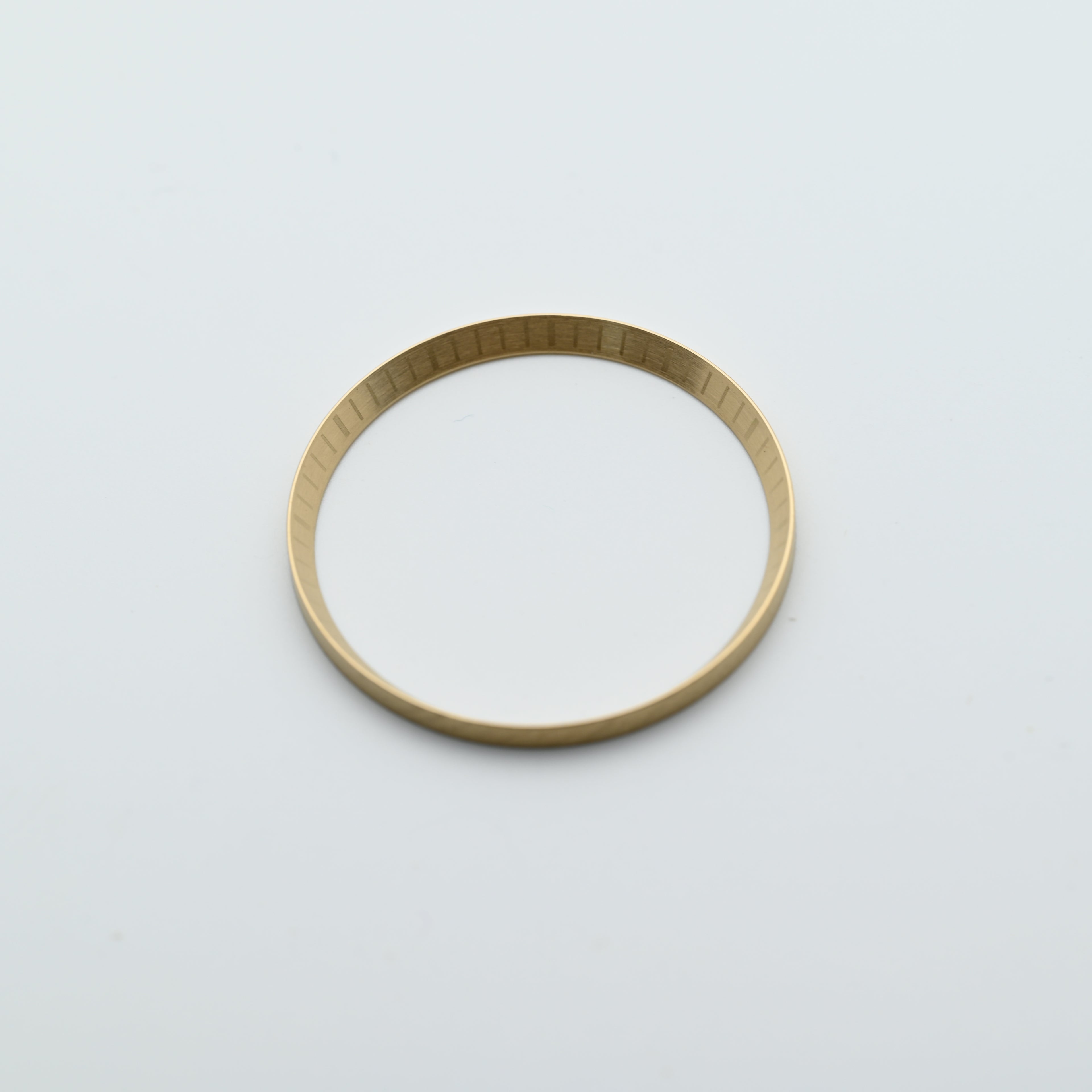 CHR033 Brushed Gold with Engraved Markers Chapter Ring for SKX007 / SKX009 / SRPD