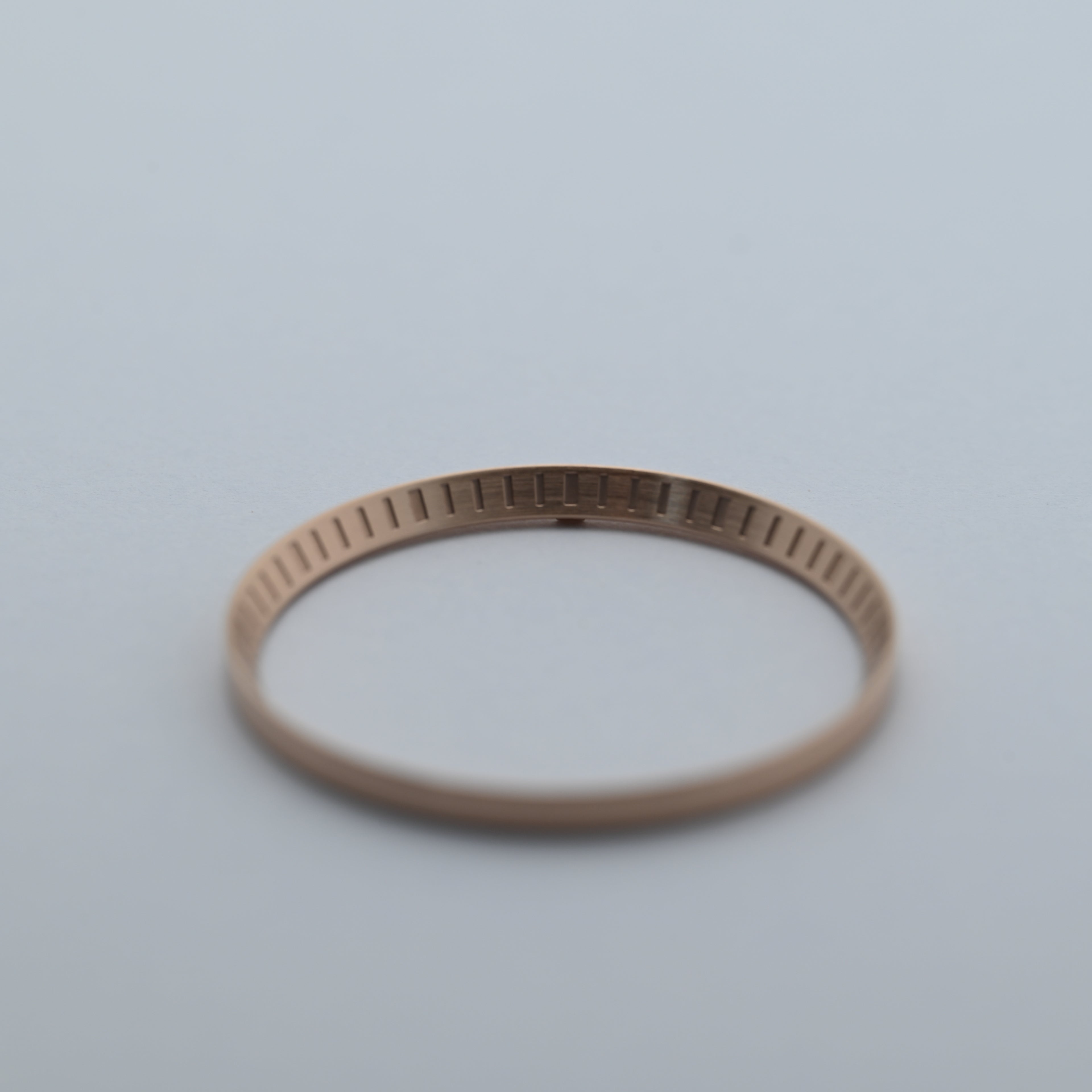 CHR036 Brushed Rose Gold with Engraved Markers Chapter Ring for SKX007 / SKX009 / SRPD