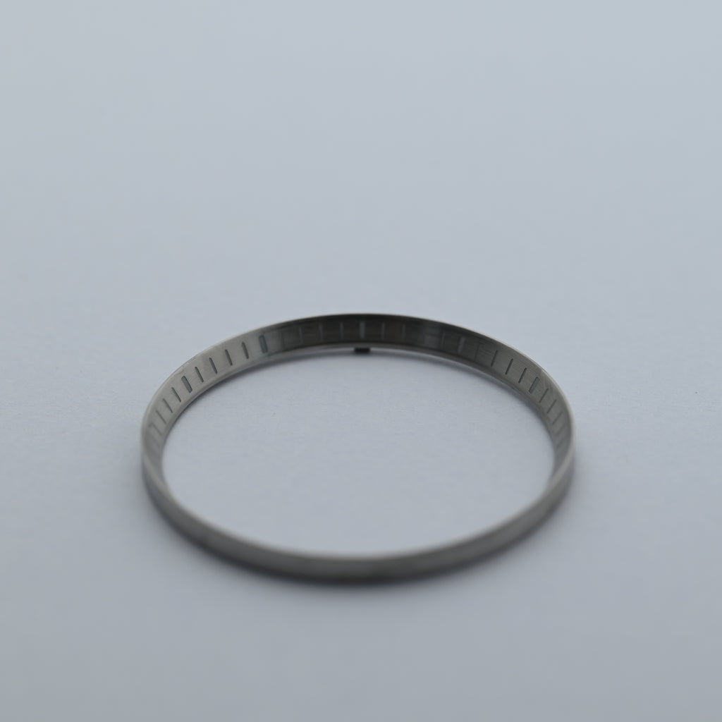 CHR037 Lumed Silver Chapter Ring with Engraved Markers for SKX007 / SKX009 / SRPD