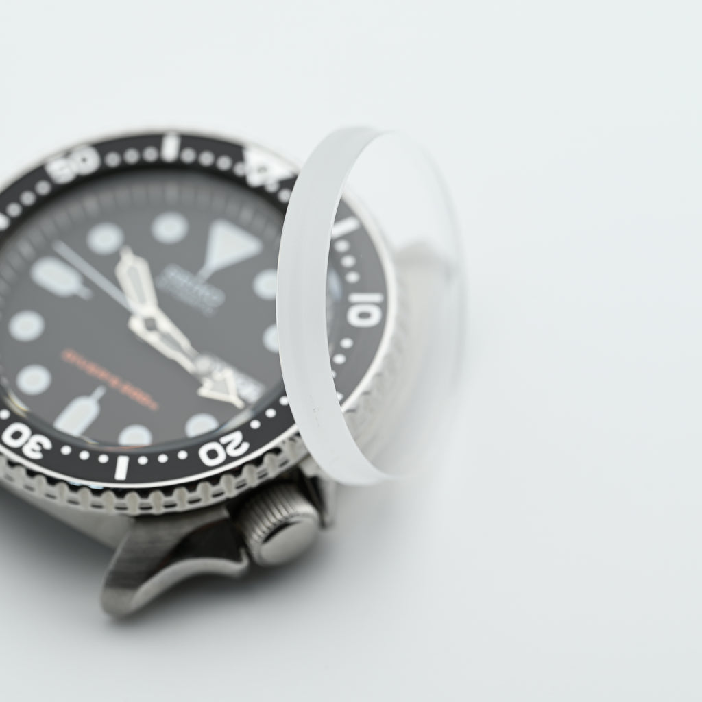 CRS001 Double Domed Sapphire Crystal - No Bevelled Edge