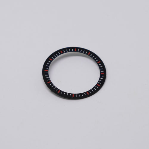 28.5mm Minute Track Dial - Red Indices - DIA107
