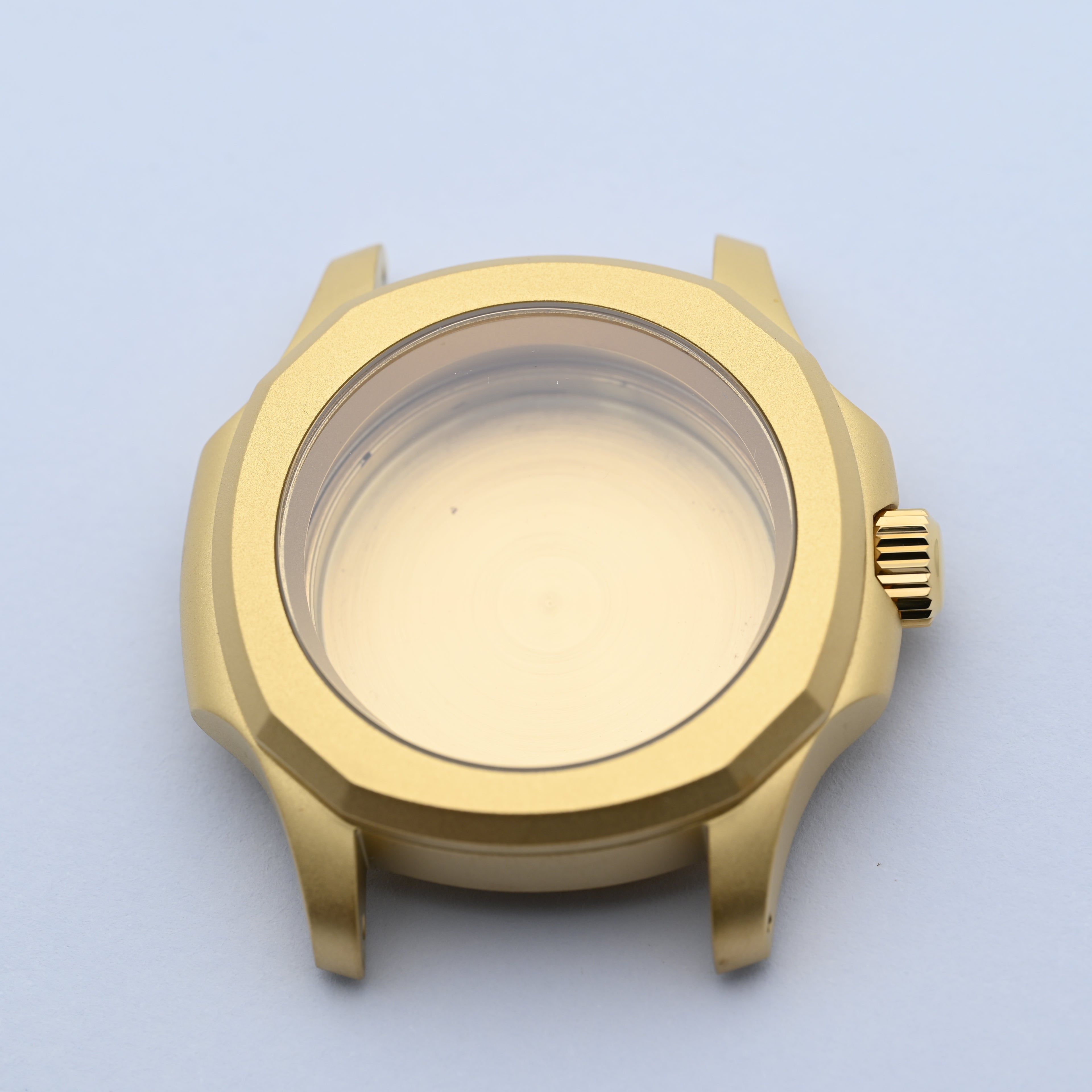 Matte Gold Nautilus-style Conversion Case Set for Seiko Mods - CAS010