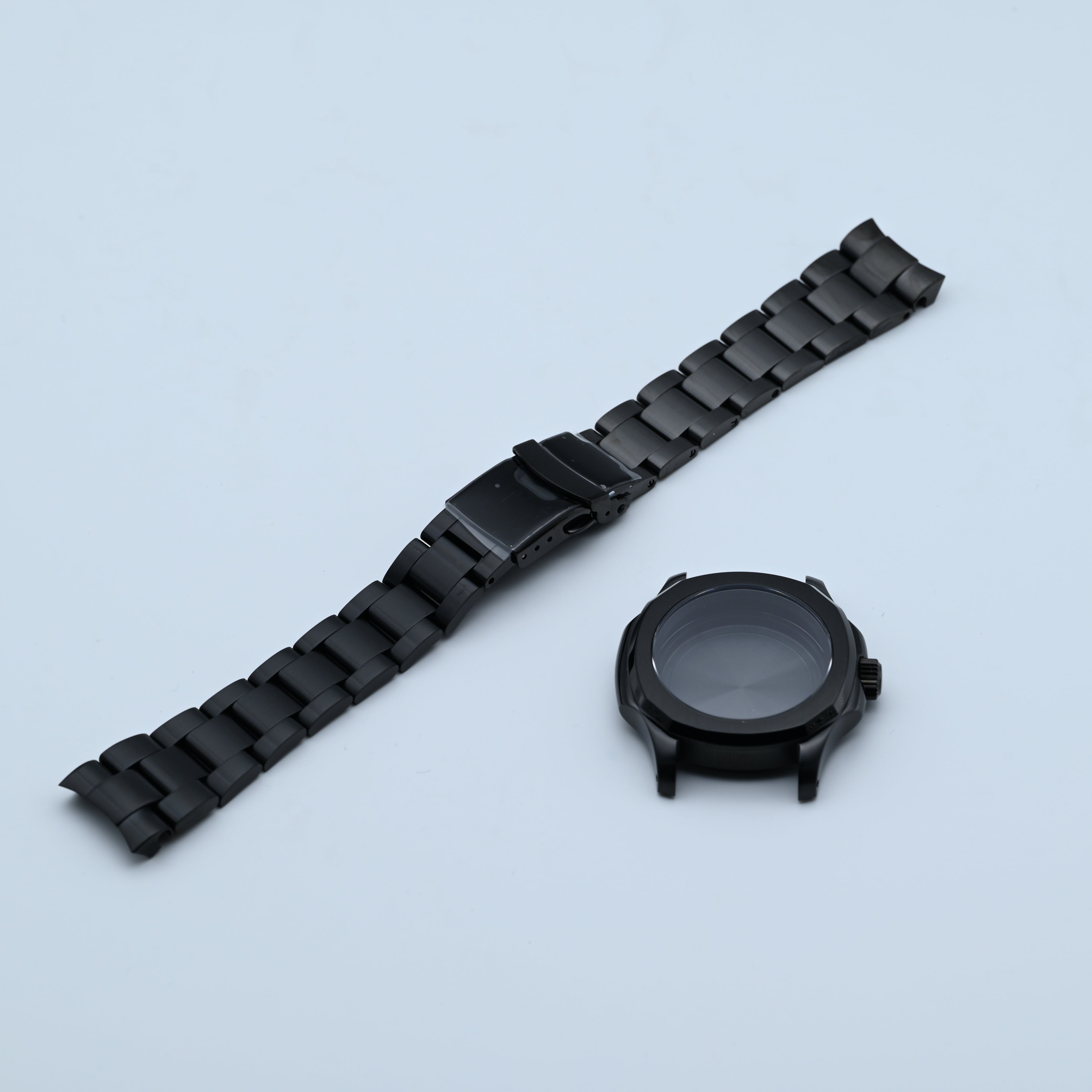 Black Nautilus-style Conversion Case Set for Seiko Mods - CAS010