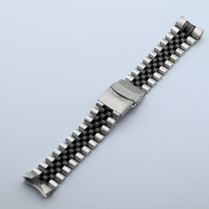 SKX/SRPD Watch Bracelet: Jubilee Two-Tone Silver Black