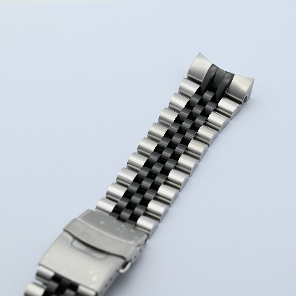 SKX/SRPD Watch Bracelet: Jubilee Two-Tone Silver Black