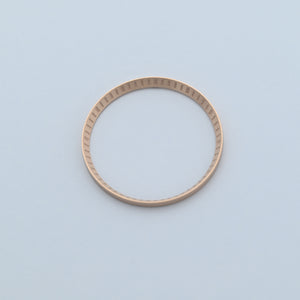CHR036 Brushed Rose Gold with Engraved Markers Chapter Ring for SKX007 / SKX009 / SRPD